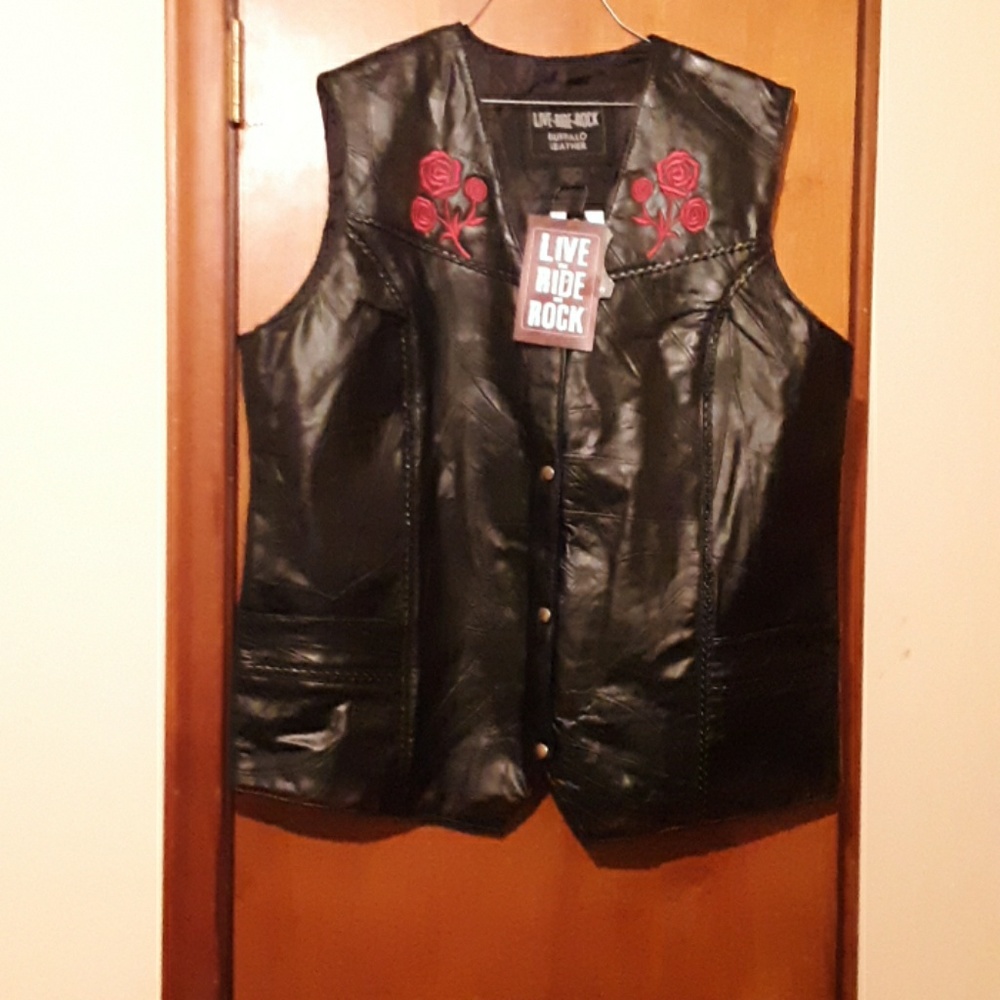 Leather vest